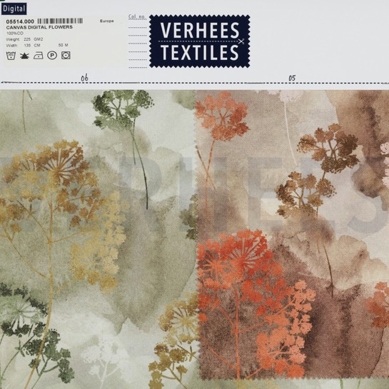 CANVAS DIGITAAL BLOEMEN TOFFEE #7