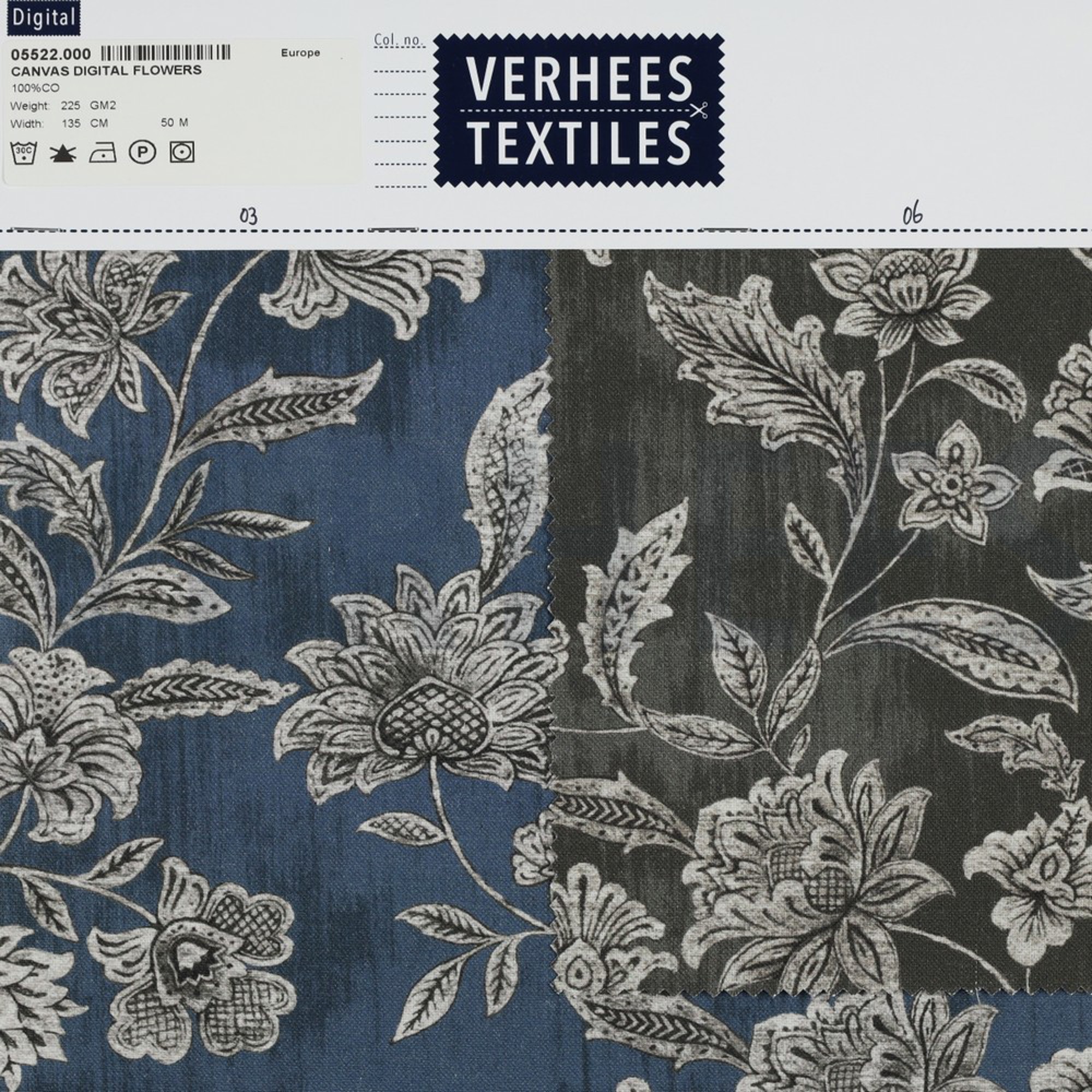 CANVAS DIGITAL FLOWERS BLUE (high resolution) #4