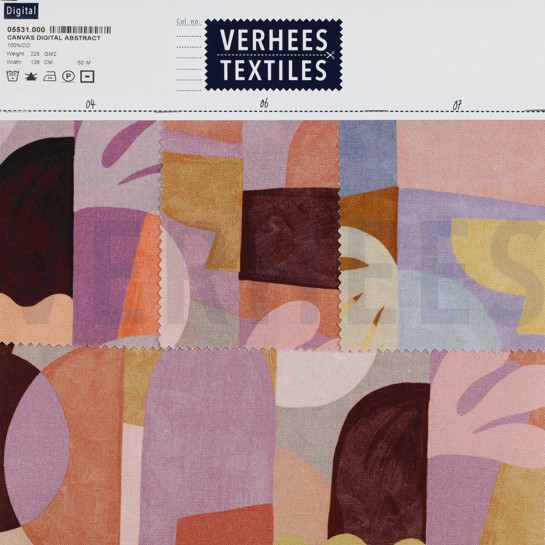 TOILE DÉCORATION DIGITAL ABSTRAIT BLEU TIFFANY #7