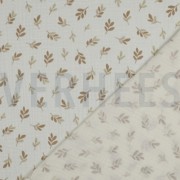 DOUBLE GAUZE LEAVES TAUPE (thumbnail) #4