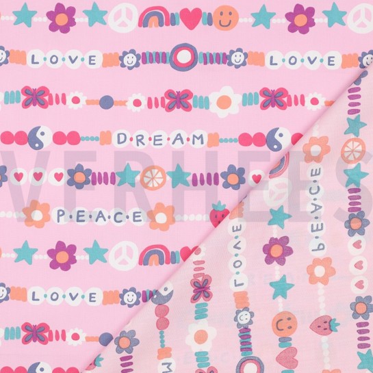 FINE POPLIN LOVE LIGHT PINK #7