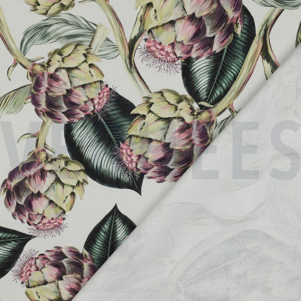 CANVAS DIGITAL ARTICHOKE LINEN #4