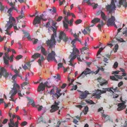 COTTON VOILE DIGITAL FLOWERS FUCHSIA (thumbnail) #4