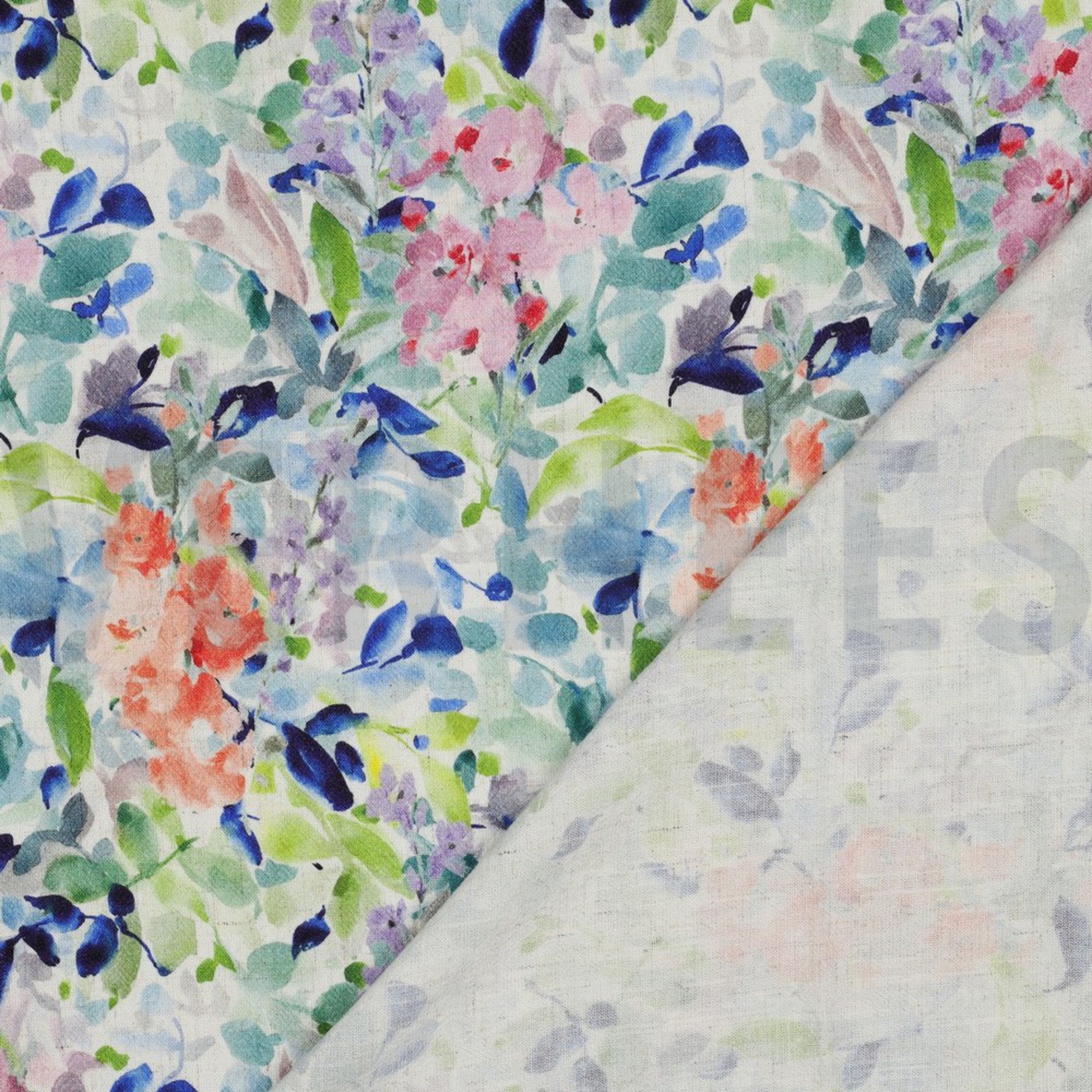 LINEN VISCOSE CRÊPE DIGITAL FLOWERS BLUE (high resolution) #4