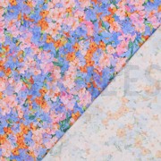 VISCOSE SATIN DIGITAL FLOWERS BLUE (thumbnail) #4