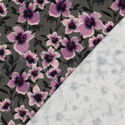 FRENCH TERRY DIGITAL FLOWERS GREEN (thumbnail) #4