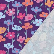FRENCH TERRY FLOWERS PURPLE (thumbnail) #4