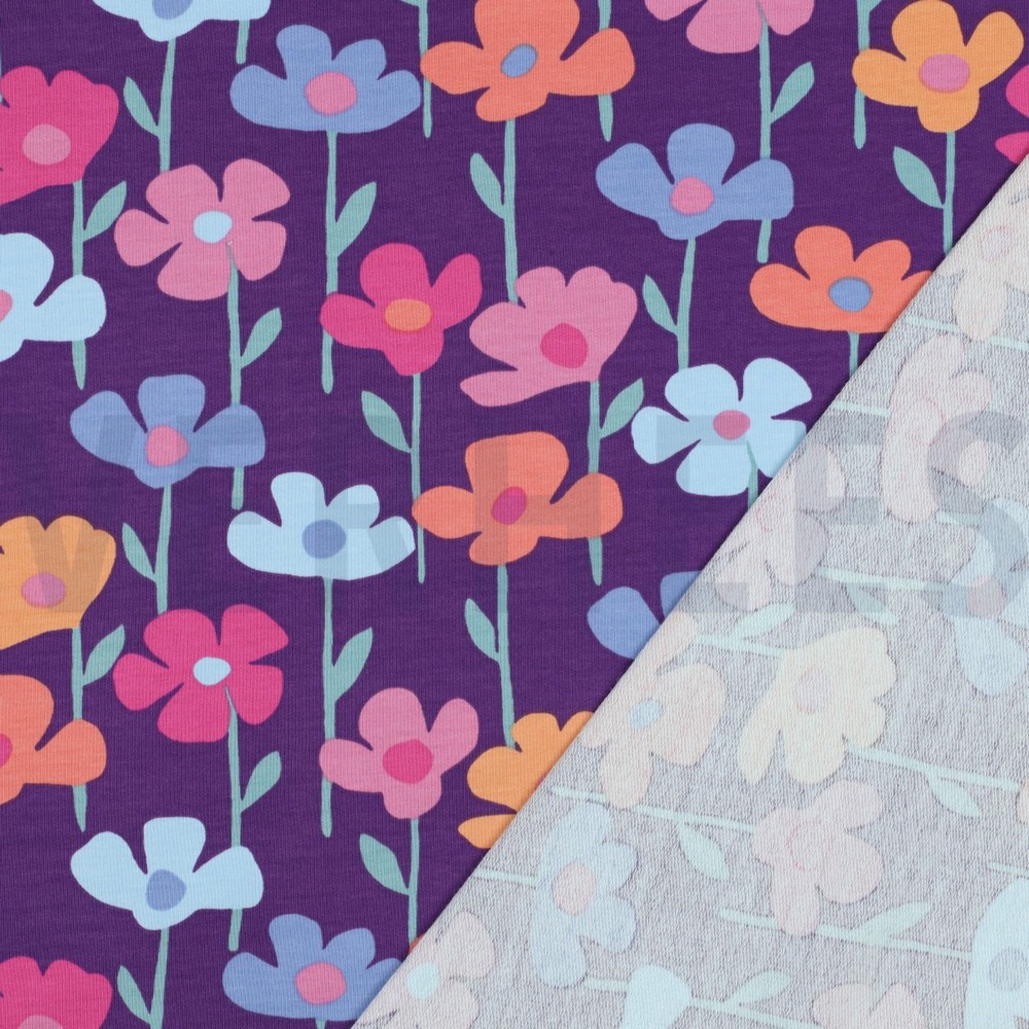 FRENCH TERRY FLOWERS PURPLE (high resolution) #4