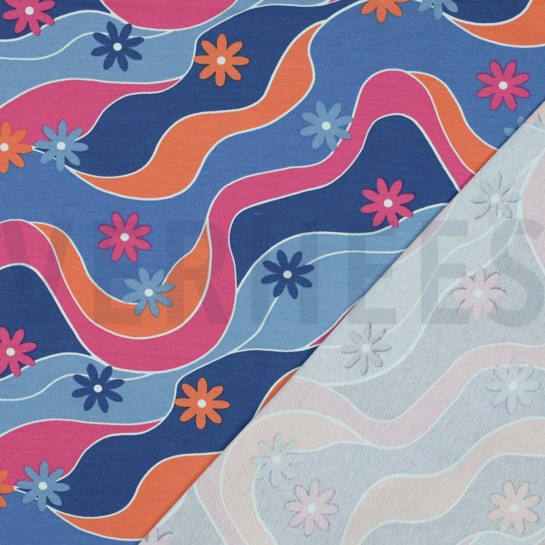 JERSEY BLUMEN BLAU #7