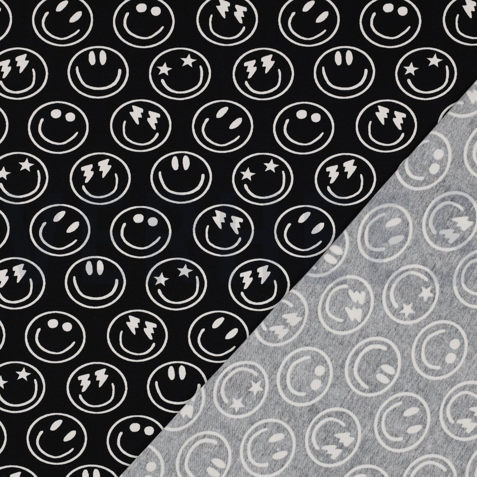 JERSEY HAPPY FACES BLACK (high resolution) #4
