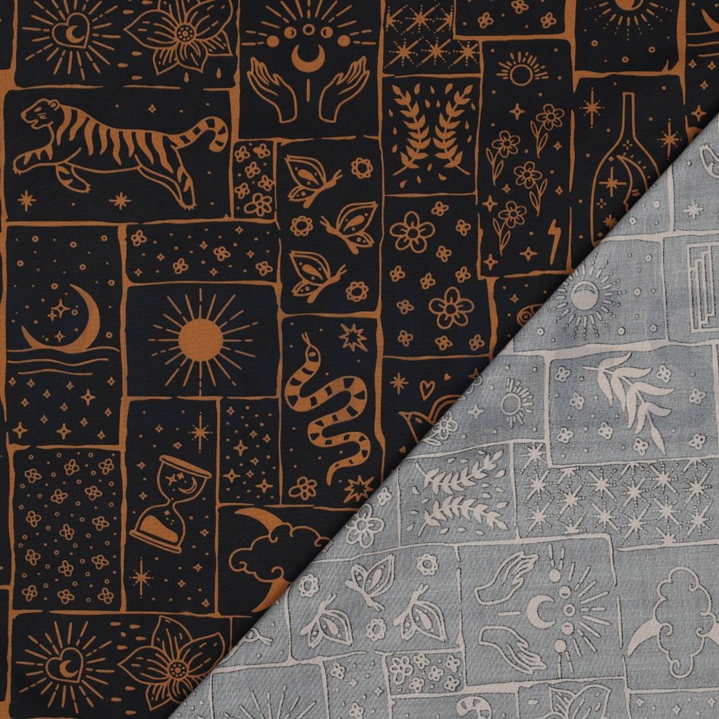 FINE POPLIN BOHO BLACK #4