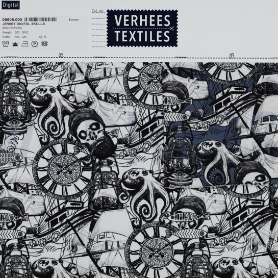 JERSEY DIGITAL CRÂNES BLEU #7