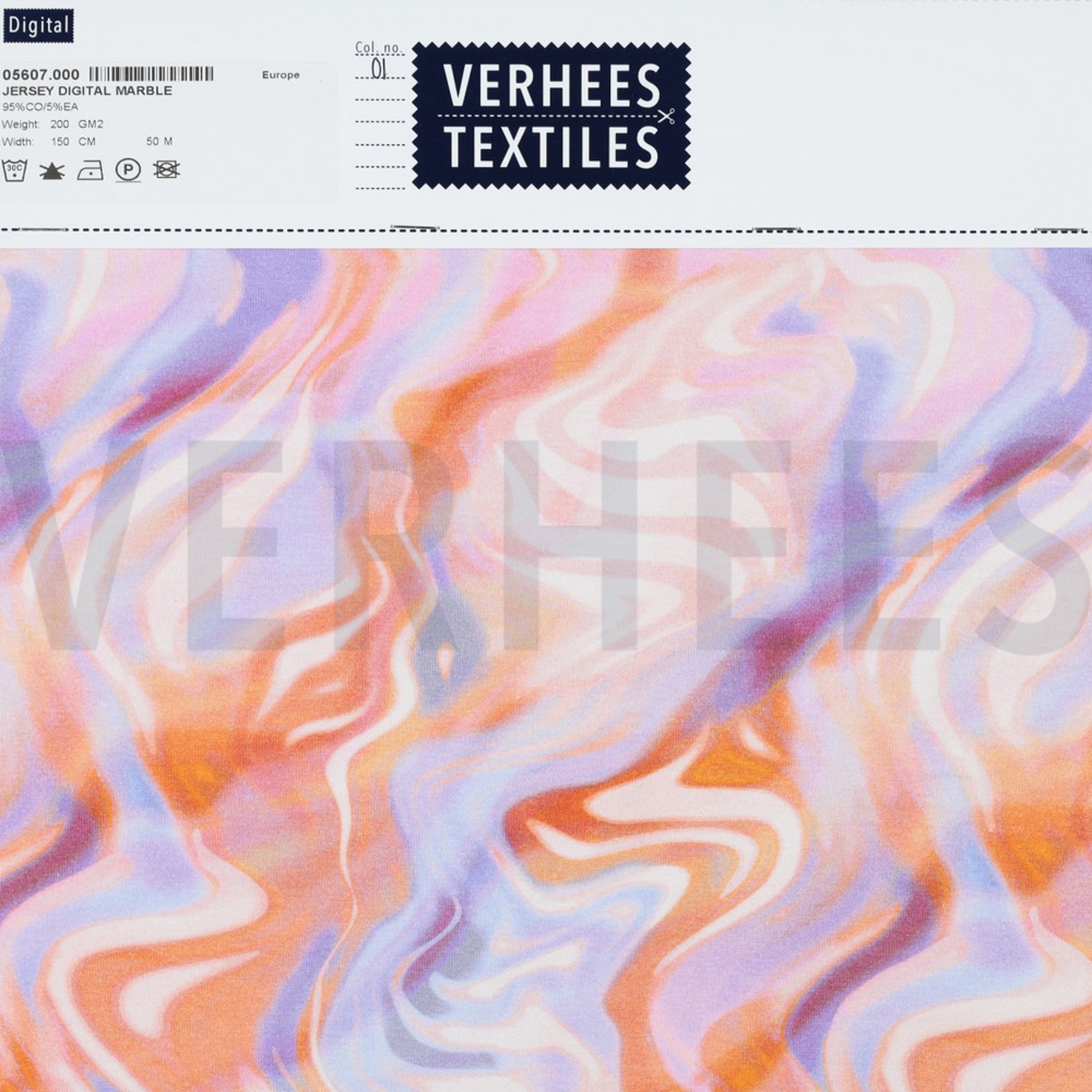 JERSEY DIGITAL MARBLE TANGERINE (high resolution) #4