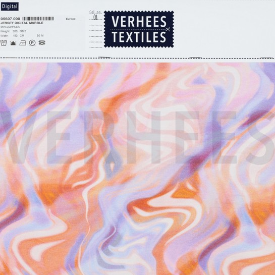 JERSEY DIGITAL MARBLE TANGERINE #7