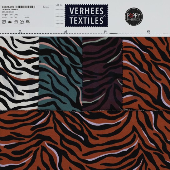 JERSEY ZEBRA ECRU #7