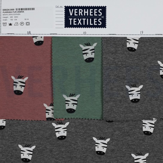 PURRING FUR ZÈBRE VERT #7