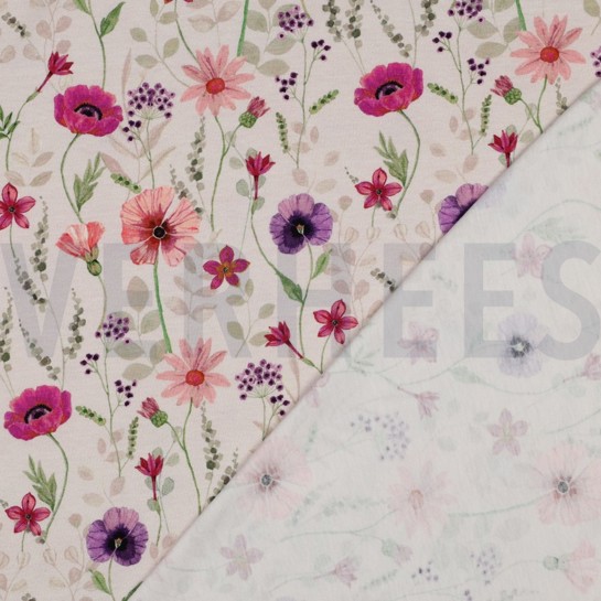 JERSEY DIGITAL FLOWERS OFF-WHITE #7