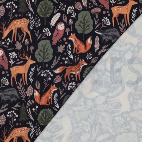 SWEAT DIGITAL FOREST ANIMALS NAVY #7