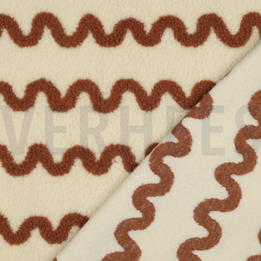 TEDDY JACQUARD WAVES CAMEL #4