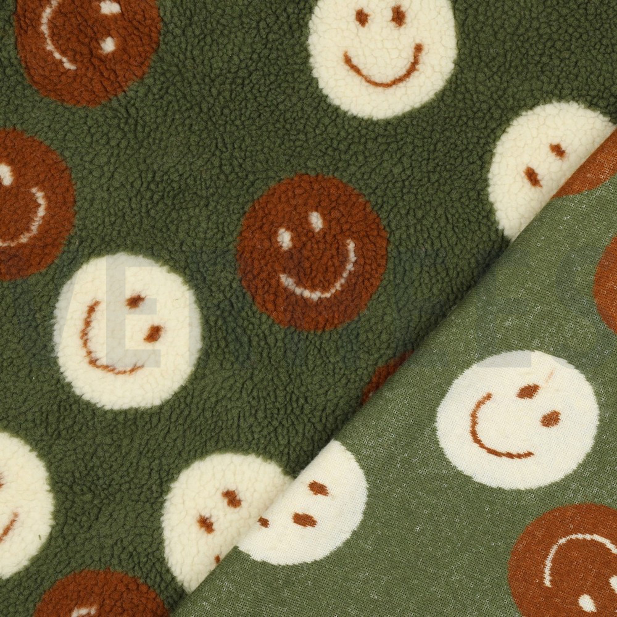 TEDDY JACQUARD HAPPY FACES GREEN (high resolution) #4