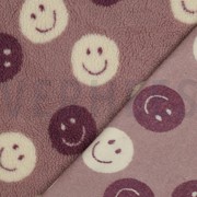 TEDDY JACQUARD HAPPY FACES MAUVE (thumbnail) #4