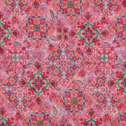 COTTON VOILE STEPPED DIGITAL PATCHWORK PINK (thumbnail) #4