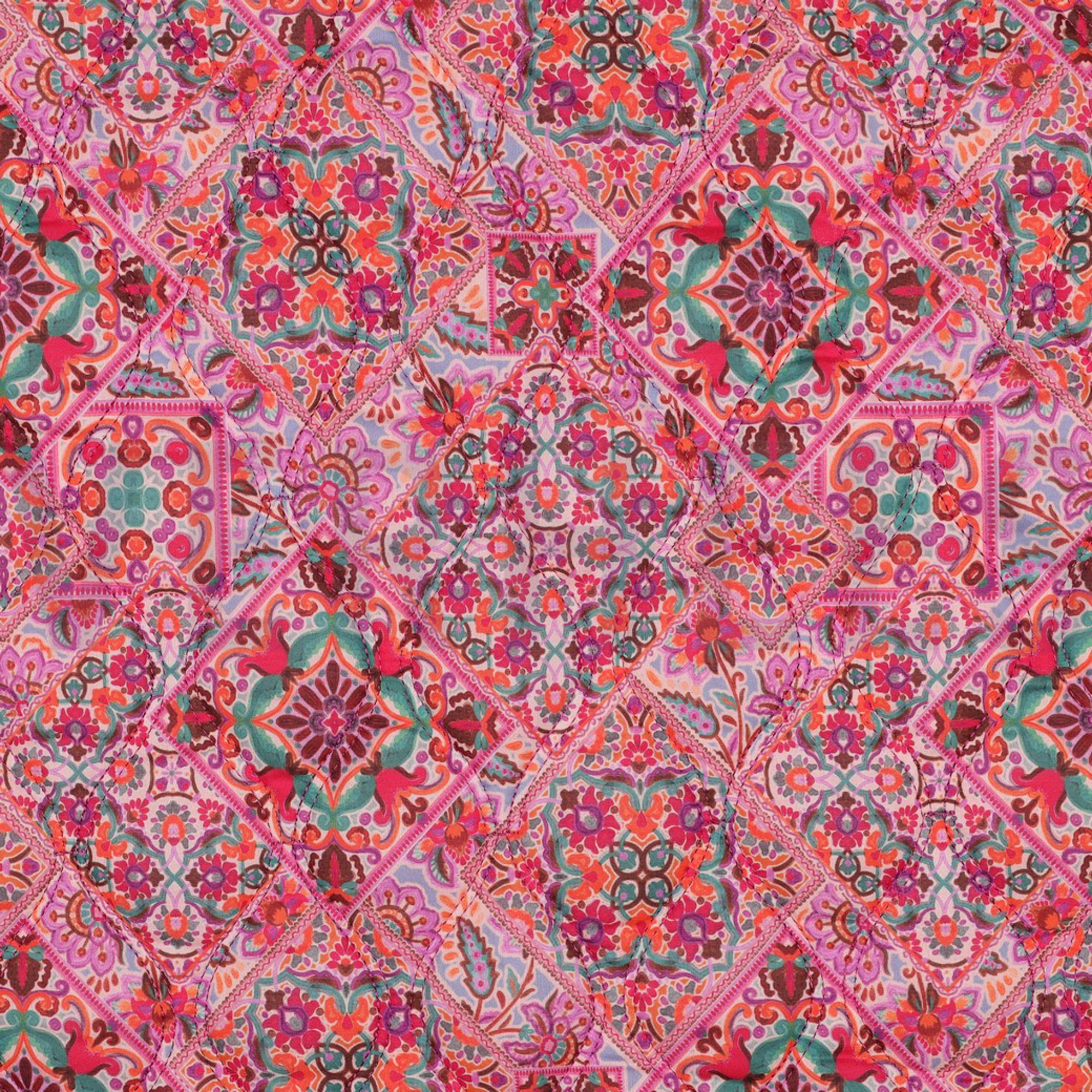COTTON VOILE STEPPED DIGITAL PATCHWORK PINK (high resolution) #4