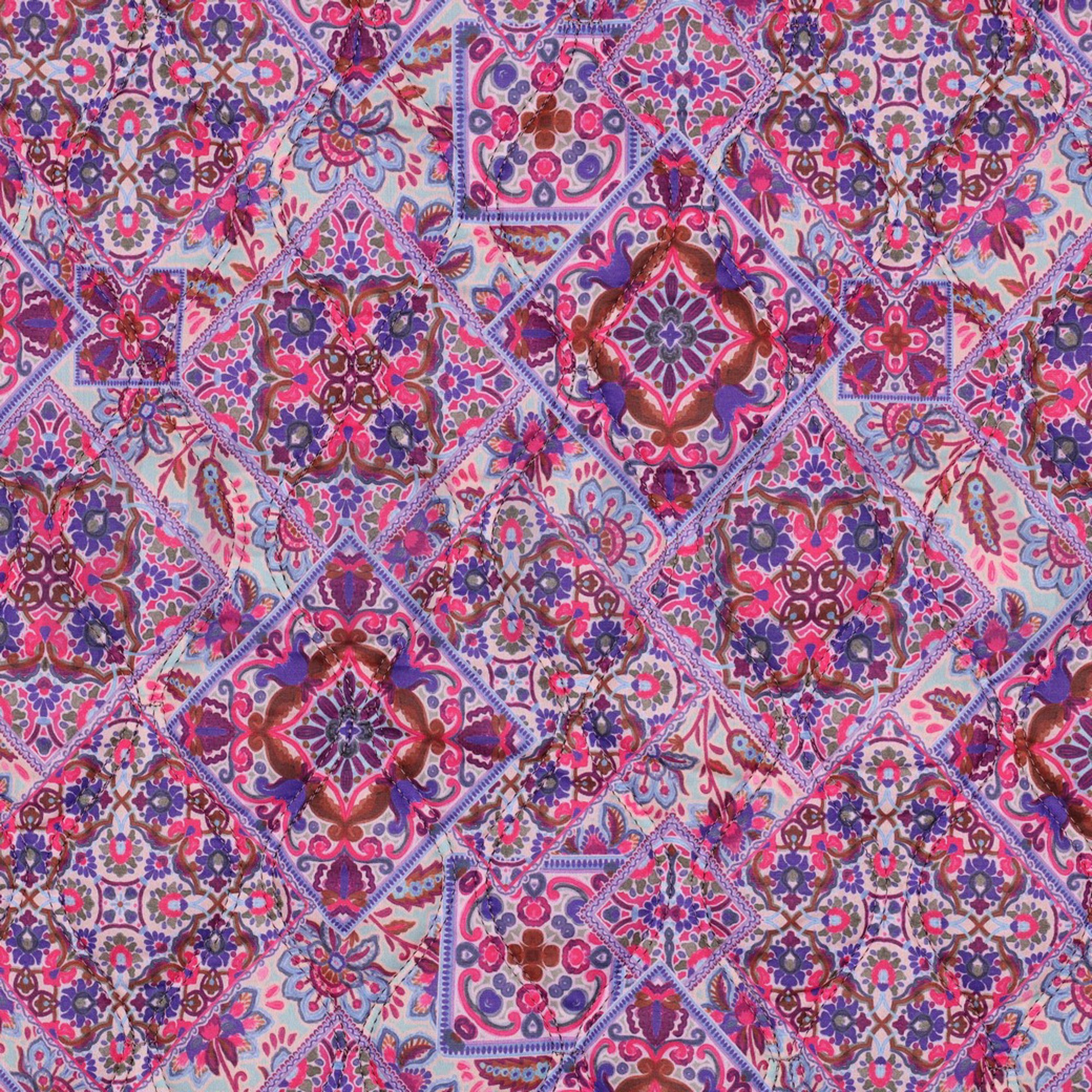 COTTON VOILE STEPPED DIGITAL PATCHWORK BLUE (high resolution) #4