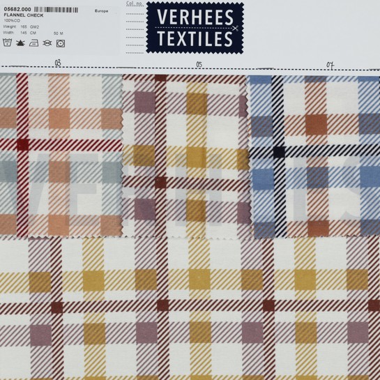 FLANNEL CHECKS OCHRE #7