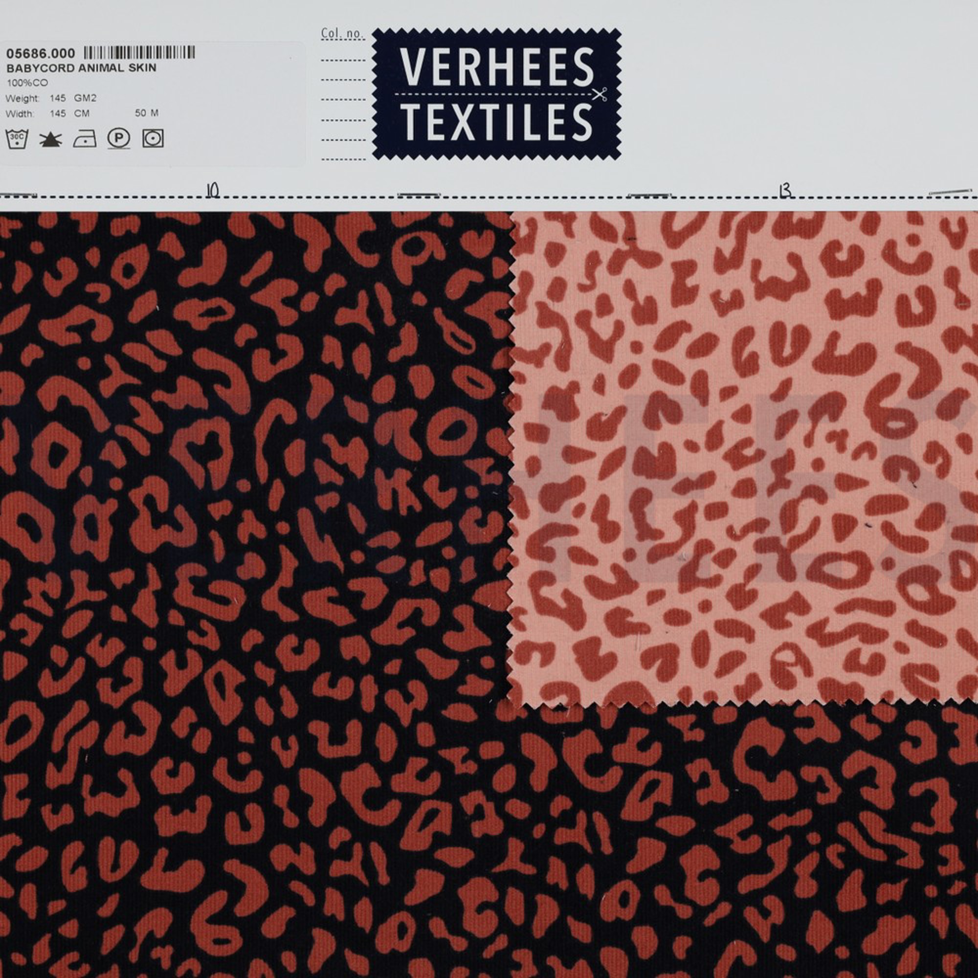 BABYCORD ANIMAL SKIN NAVY (high resolution) #4