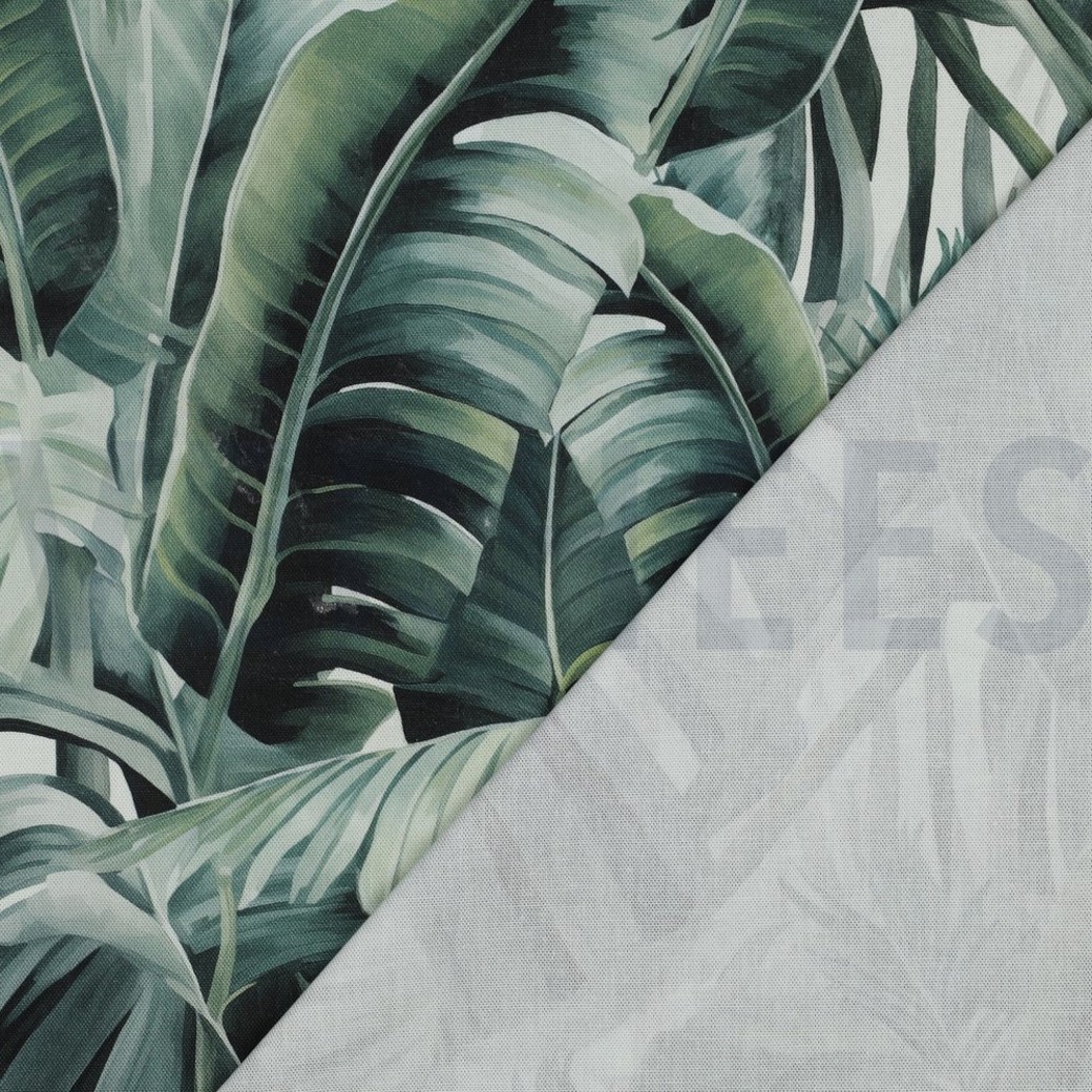 CANVAS DIGITAL LEAVES GREEN #4