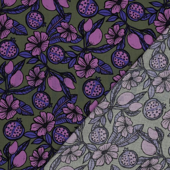 VISCOSE RADIANCE FLOWERS PURPLE #7