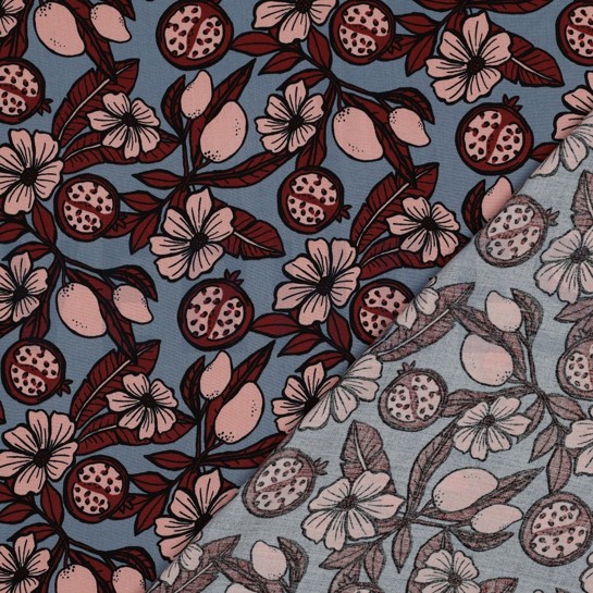 VISCOSE RADIANCE FLOWERS SALMON #7