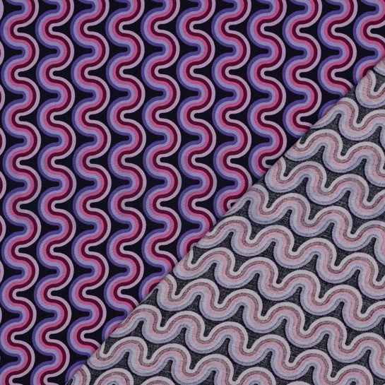VISCOSE RADIANCE GEOMETRIC PURPLE #7