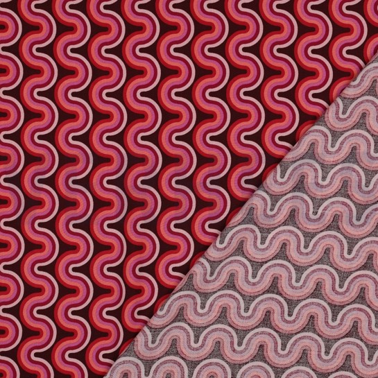 VISCOSE RADIANCE GEOMETRIC PINK #7