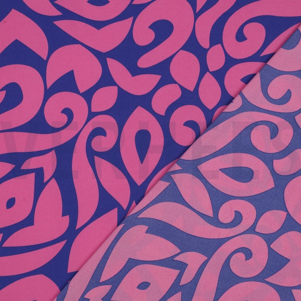 MAGNOLIA STRETCH ABSTRACT COBALT #4