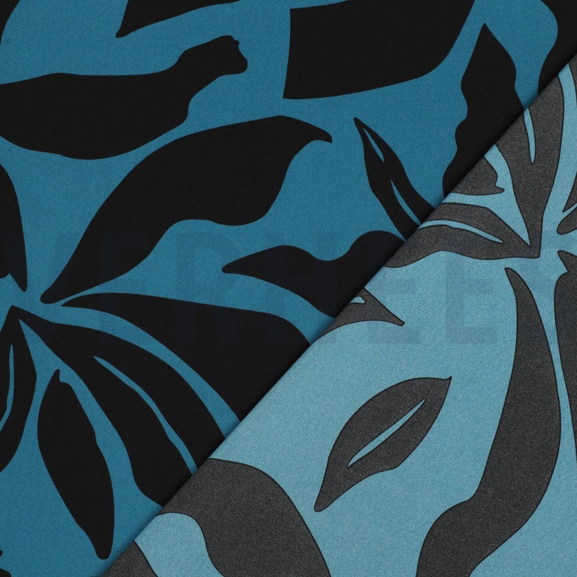 MAGNOLIA STRETCH LEAVES PETROL (high resolution) #4