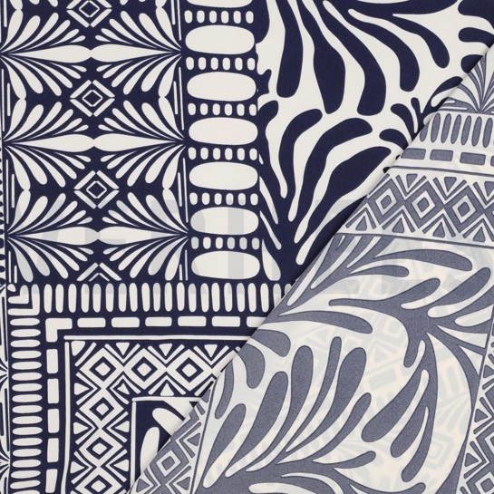 MAGNOLIA STRETCH PATCHWORK MARINEBLAUW #7