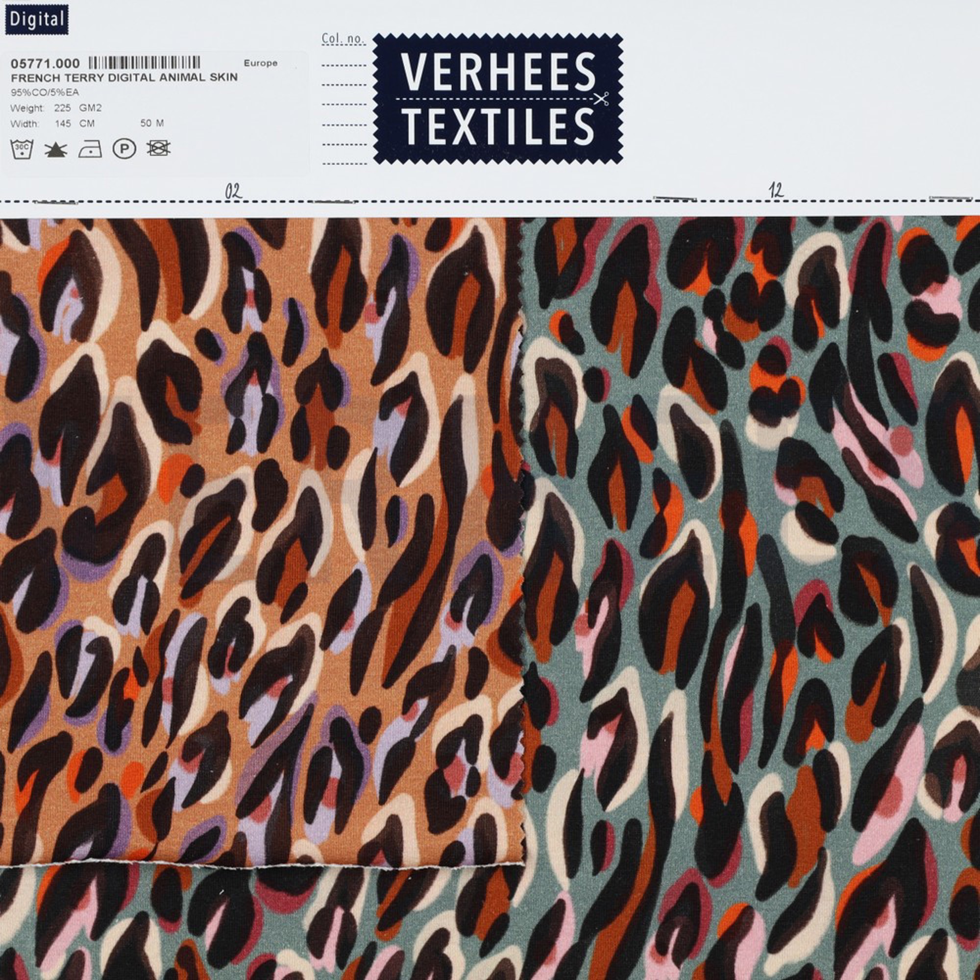 FRENCH TERRY DIGITAL ANIMAL SKIN CINNAMON (high resolution) #4