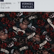 FRENCH TERRY DIGITAL TATTOO BLACK / TAUPE (thumbnail) #4