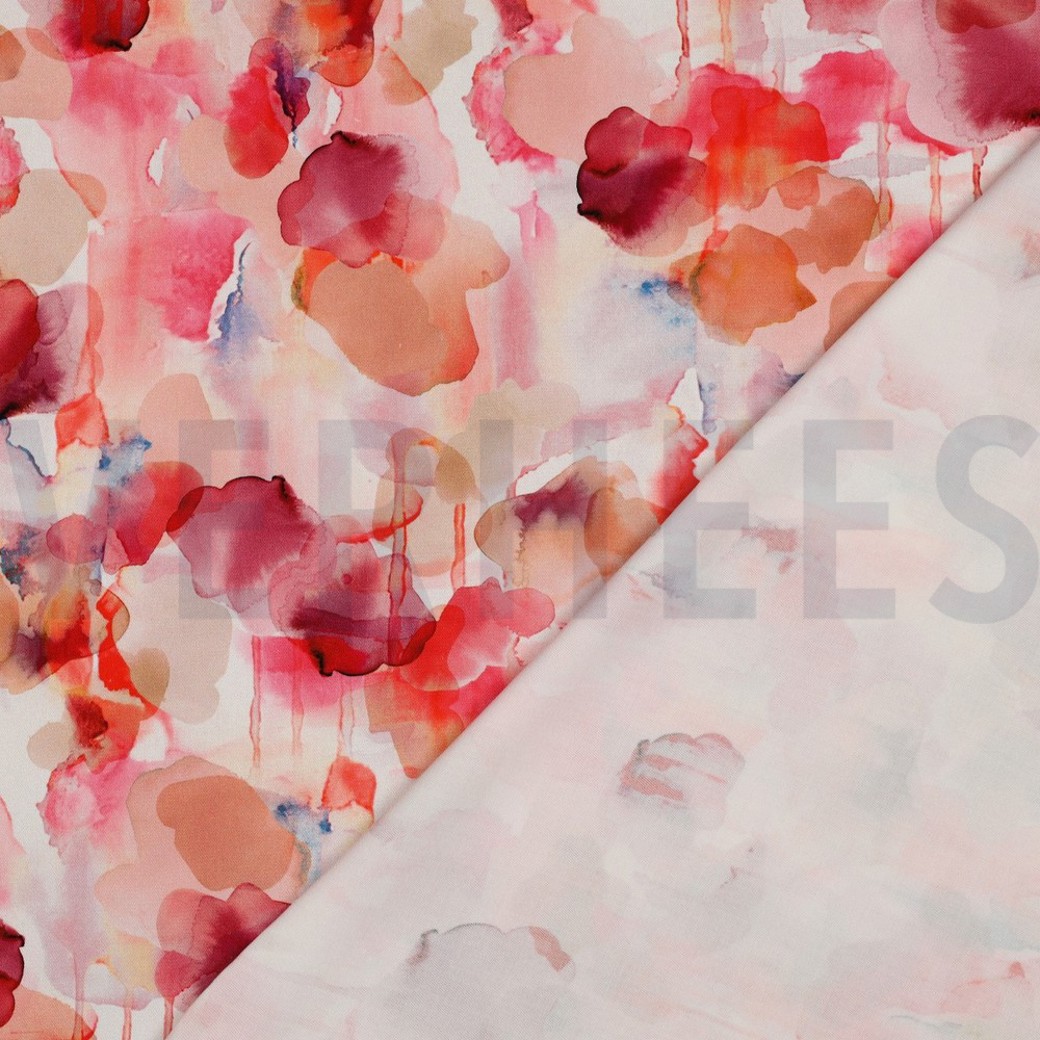 ROSELLA STRETCH DIGITAL ABSTRACT PINK #4