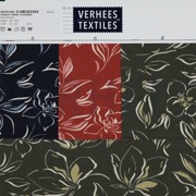 FRENCH TERRY FLOWERS KETCHUP RED (thumbnail) #4