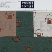 JERSEY MELANGE MONKEY DARK GREEN (thumbnail) #4