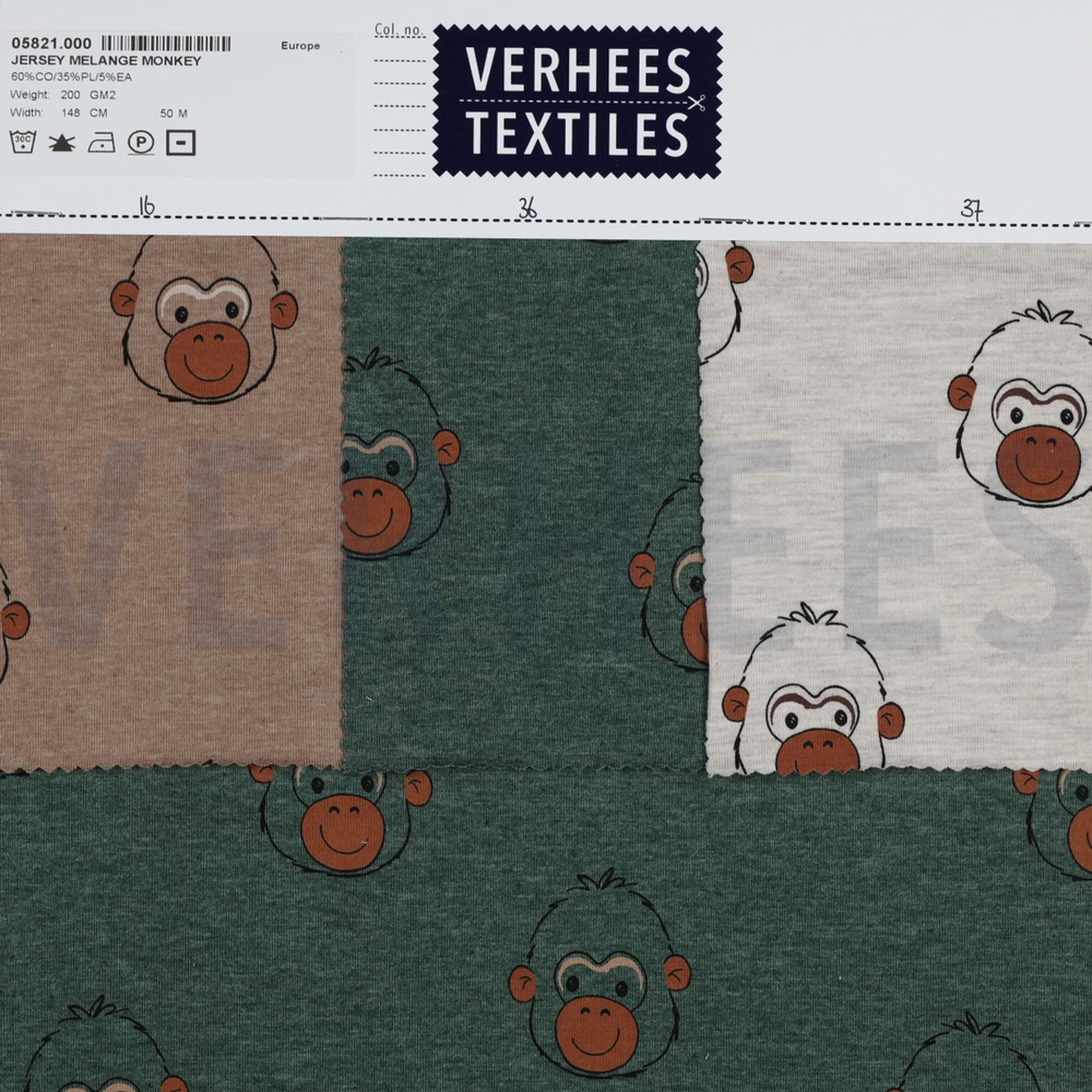 JERSEY MELANGE MONKEY DARK GREEN (high resolution) #4