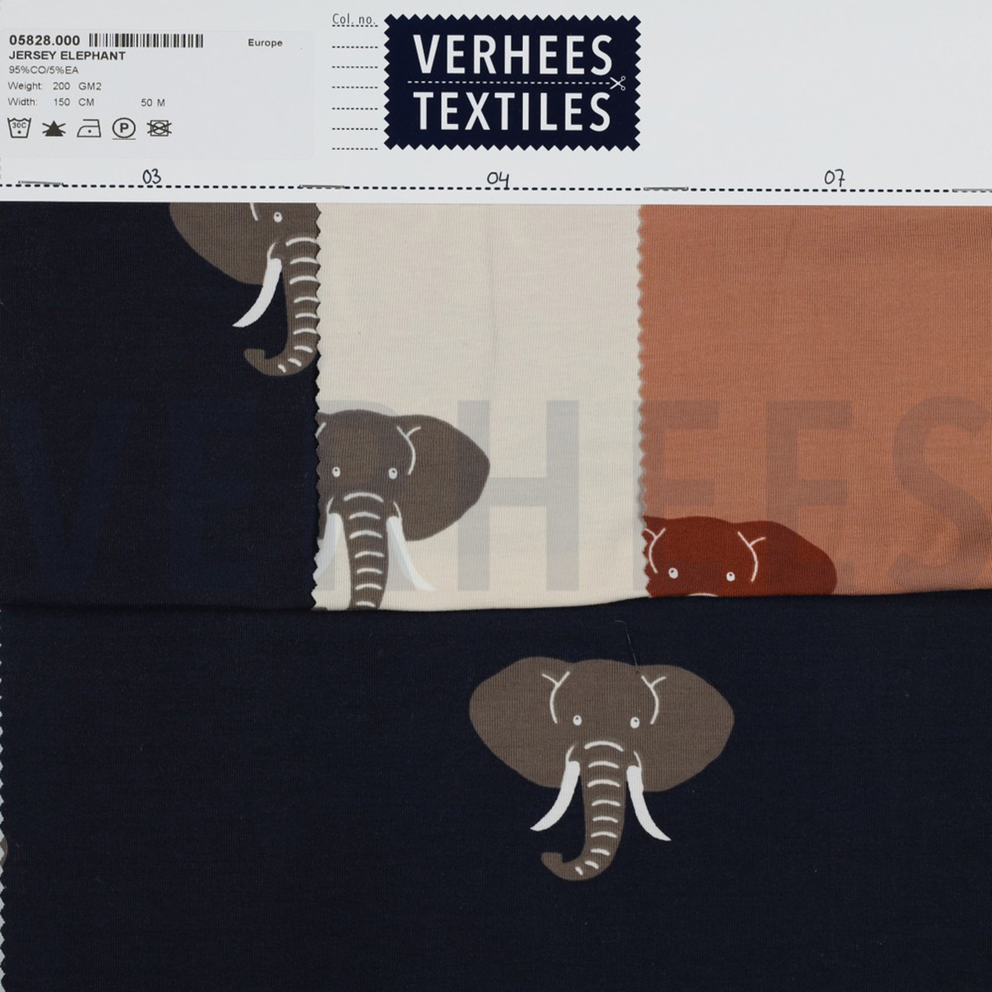 JERSEY ELEPHANT DARK APRICOT (high resolution) #4