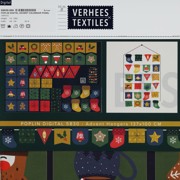 POPLIN DIGITAL ADVENT CALENDAR PANEL NAVY (thumbnail) #4
