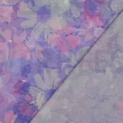 COTTON VOILE DIGITAL FLOWERS LAVENDER (thumbnail) #4