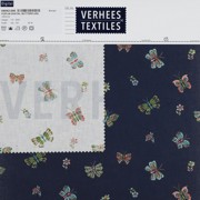POPLIN DIGITAL BUTTERFLIES NAVY (thumbnail) #4