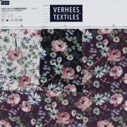 POPLIN DIGITAL FLOWERS DARK PURPLE (thumbnail) #4