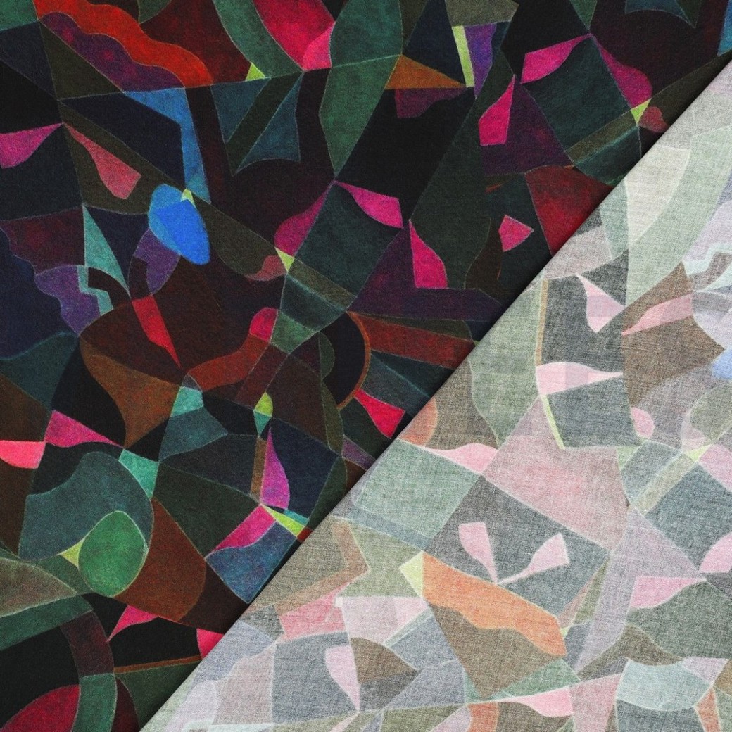 LENZING™ ECOVERO™ DIGITAL ABSTRACT MULTICOLOUR #4